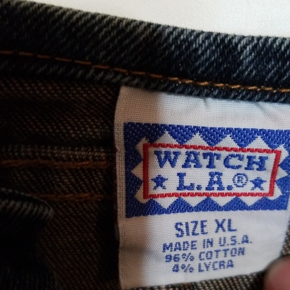 Watch L.A. Custom Stretch Denim Skirt XL - Picture 4 of 4